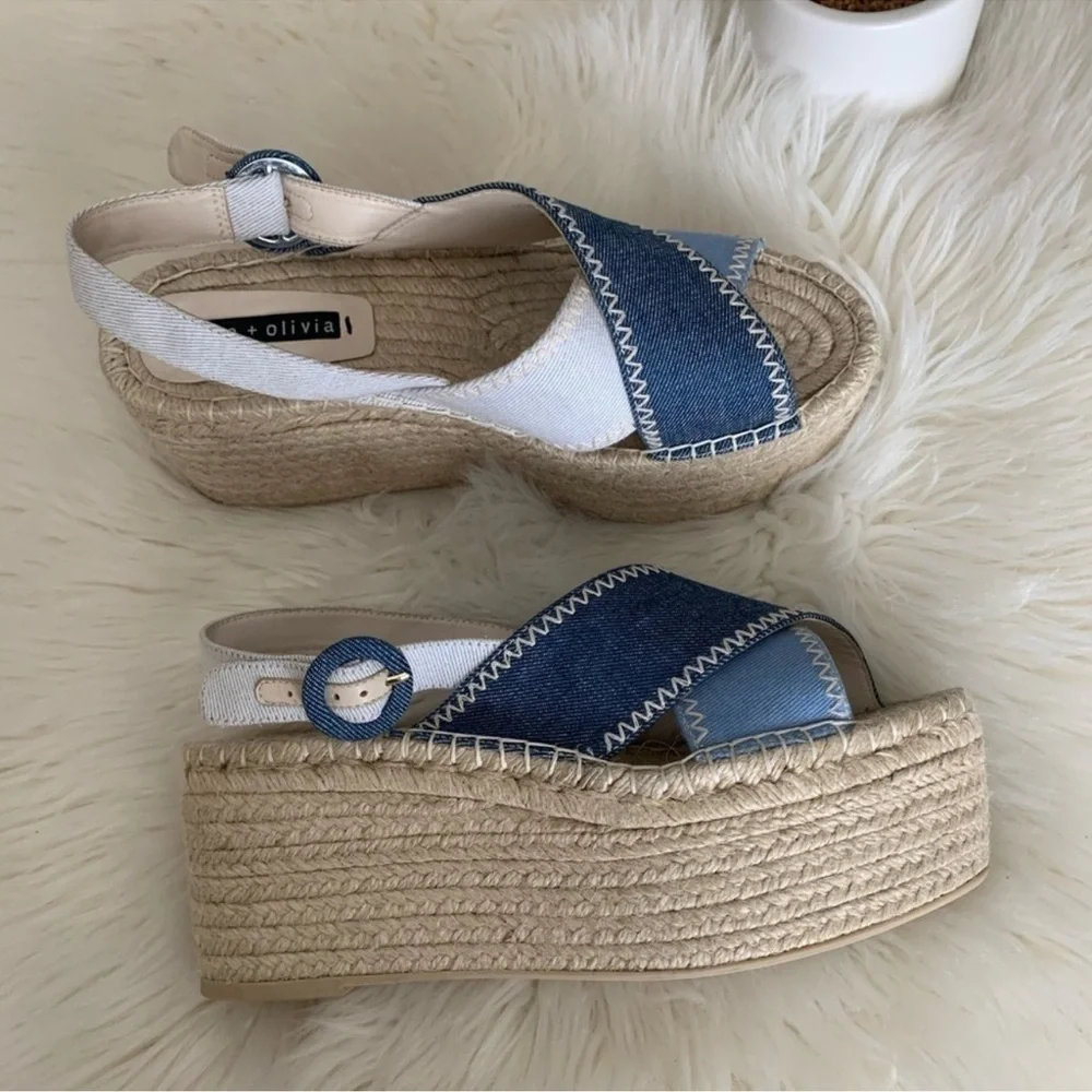 alice + olivia Fayen Platform Espadrille Sandal